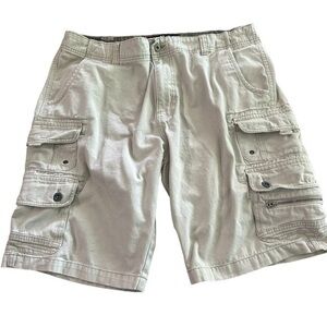 Iron Co. Cargo Shorts - Mens Size 38 - Light Khaki Color